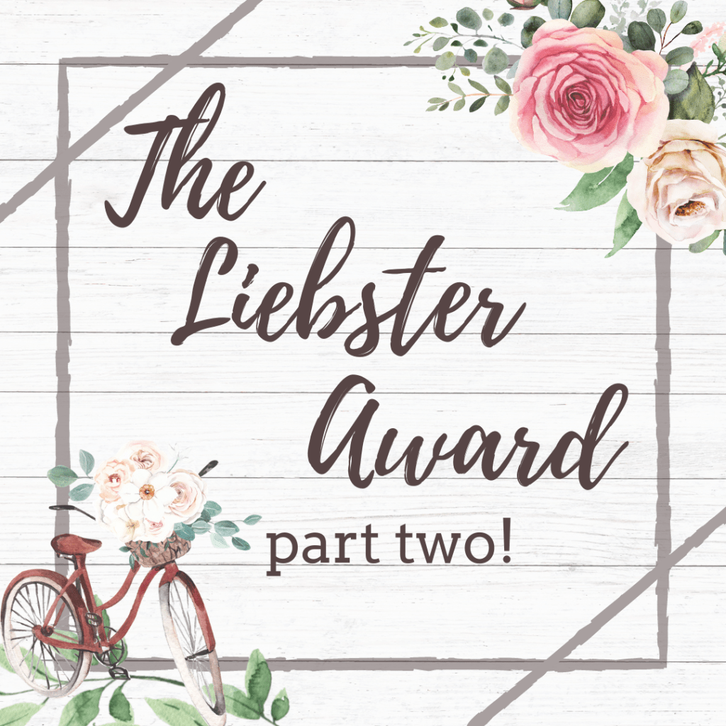 The Liebster Award&nbsp;pt.2