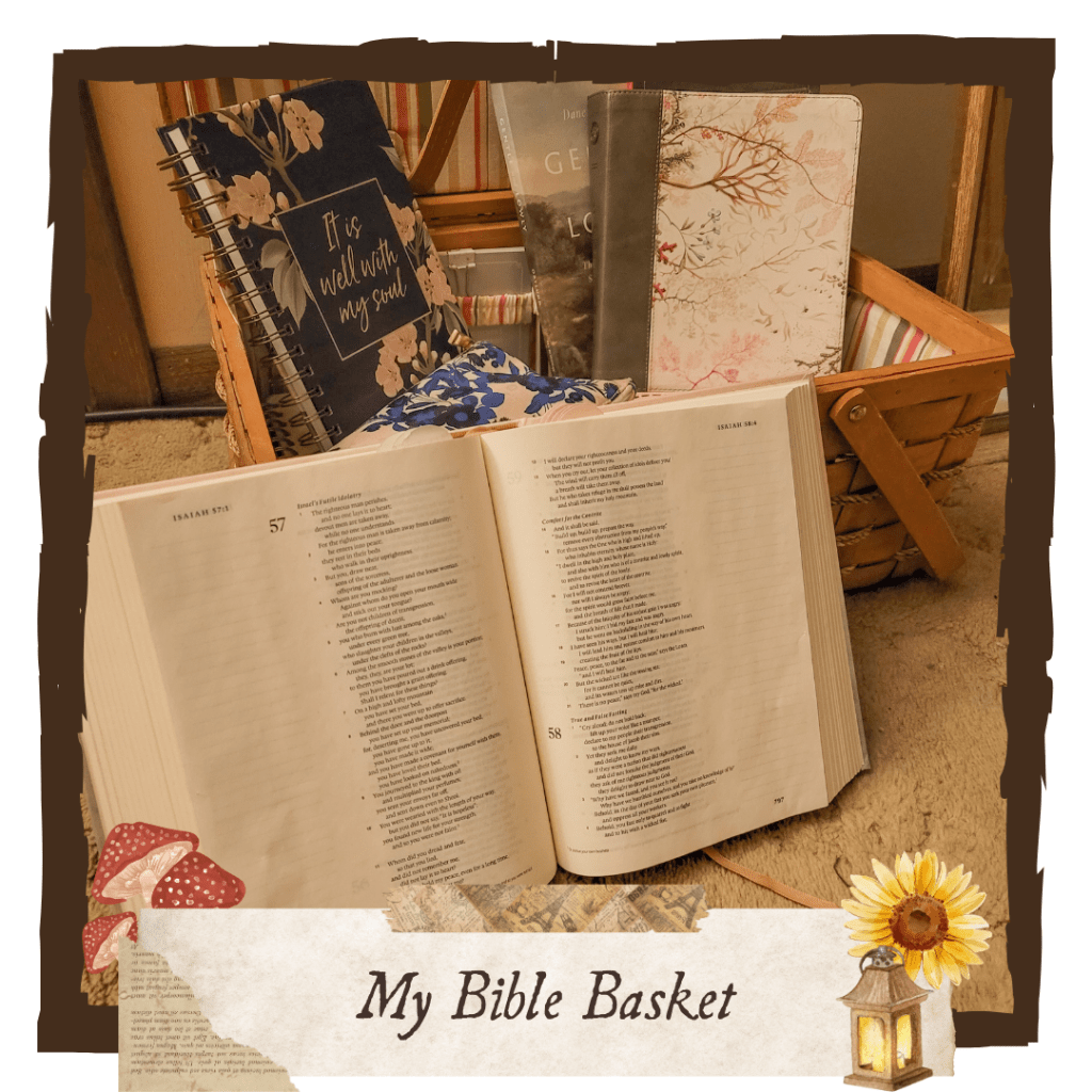 Inside My “Bible&nbsp;Basket”